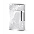 JIANCHEN Classic Metal EngravingButane Lighter, Refillable Soft Flame Flip-Top Lighter with Side Slide Ignition, Pocket Lighter for Daily Use or Gifting,Gold c